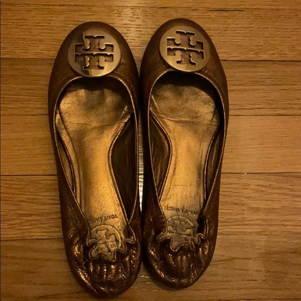 Tory Burch Metallic Flats